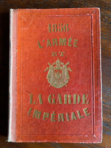 L’Armée, La Garde Impériale, Antique Concertina of 20 Military Plates, 1856, view 2