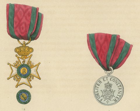 Saxony Ernestine Line, Saxe Ernestine House Order, Plate LXXV, 1844, close-up 2