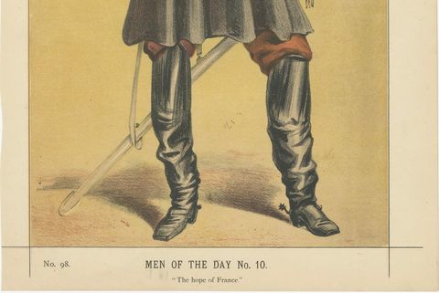French Military Figure, Vanity Fair Men of the Day No. 10, 1870, close-up 1