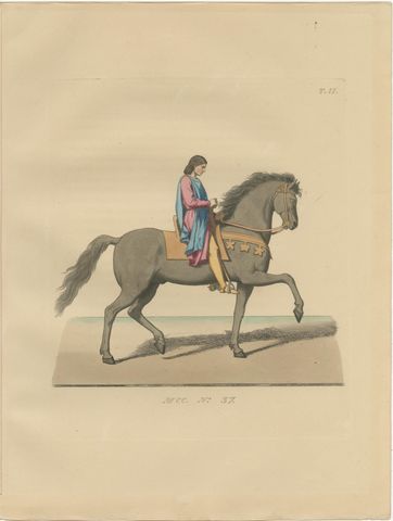 Medieval Italian Equestrian Figures & Tournament Judges, Bonnard 1860 Set, view 4