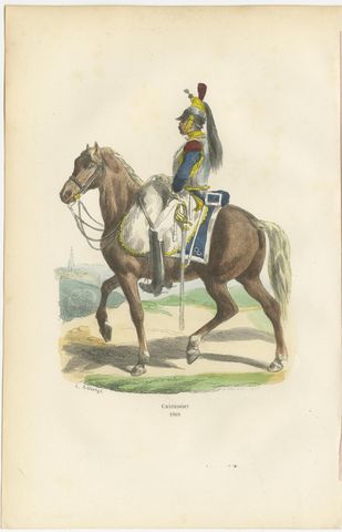 Napoleon Bonaparte Imperial Guard Cavalry Prints by Horace Vernet, 1843, view 2
