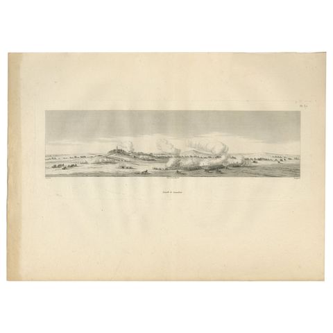Battle of Samannoud, Denon in Egypt, Napoleon Egypt Campaign Engraving, 1802