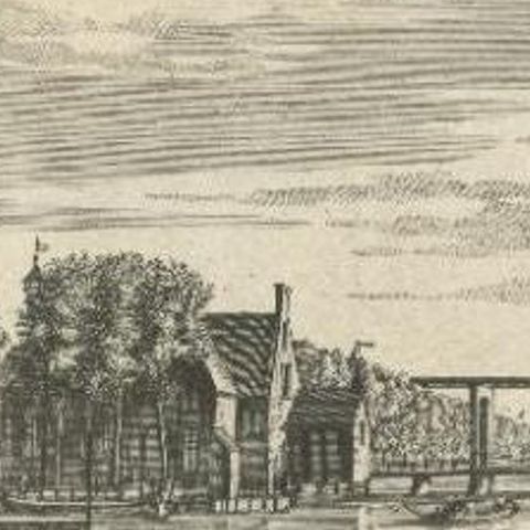 Antique Print of Fortress Nieuwersluis in the Netherlands, 1719, close-up 2
