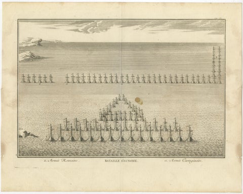 Classical Warfare & Naval Battles, Set of 5 Antique Engravings, France c.1720, view 3