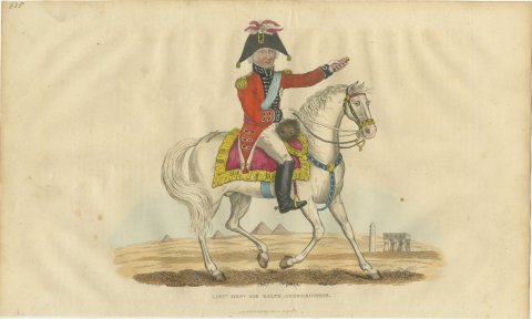 Sir Ralph Abercromby on Horseback Before the Pyramids of Egypt, 1816, view 2