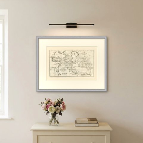 Alexander the Great's Expedition to the Indus, d'Anville Map, 1818, shown framed on a wall