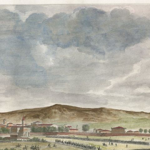Entry of French Troops into Turin 1798, Napoleonic Era Engraving, 1808, close-up 3