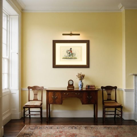 Lord Lynedoch, Sir Thomas Graham, Pointing Toward a Battle, 1816, shown framed in a room