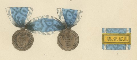 Schwarzburg, War of Liberation Cross and Medals, Plate LXXVIII, 1844, close-up 3