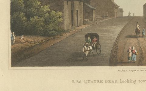 Napoleon’s Battlefields: Views of Les Quatre Bras and La Belle Alliance, 1815, close-up 2