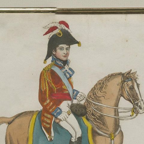 Antique Print of General Rowland Hill by Evans, '1815', close-up 1