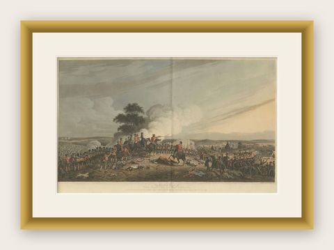 The Battle of Waterloo: The British Repel Napoleon’s Final Attack, June 18, 1815, shown framed