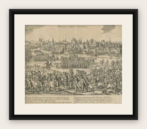 Capture of Tournai by Parma's Forces, 1581: Siege and Conquest of the City, shown framed