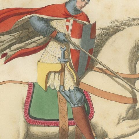Antique Print of a Military Costume by Bonnard, 1860, close-up 2