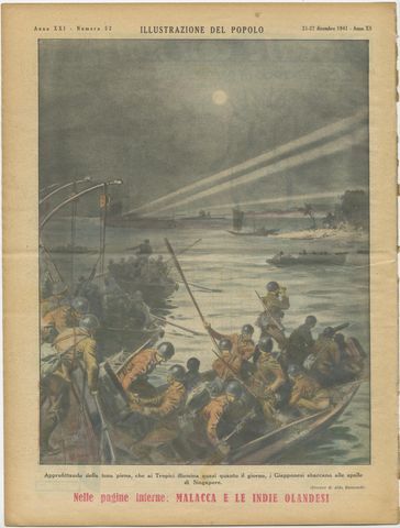 Vintage World War II Prints of the Italian Newspaper 'Gazzetta del Popolo', 1941, view 2