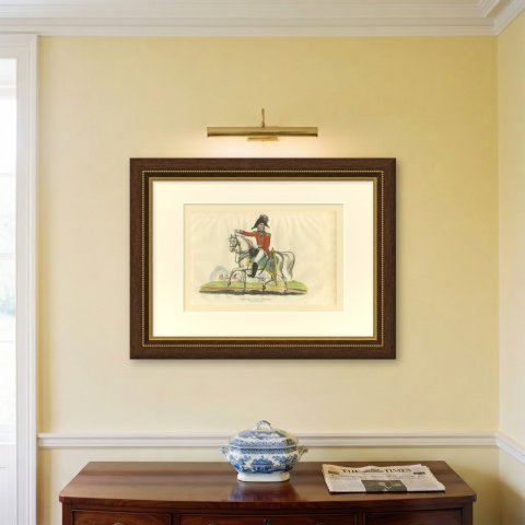 Lord Lynedoch, Sir Thomas Graham, Pointing Toward a Battle, 1816, shown framed on a wall