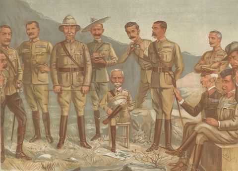 Vanity Fair Military Chromolithograph, Lord Roberts & Generals, Boer War, 1900, close-up 2