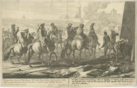 Battle of Augsburg 1703, Bavarian Succession War, Rugendas Engraving
