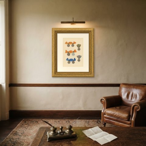 Dutch Medals, War in Java and Citadel of Antwerp, Plate LIV, 1844, shown framed on a wall