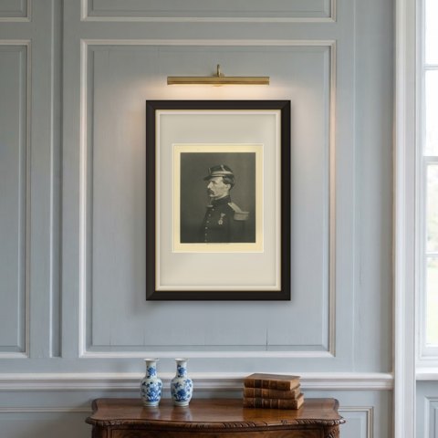 General Chanzy, Steel Engraving by E. Crickmore, Mackenzie, London, circa 1872, shown framed on a wall