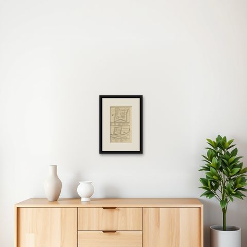 Antique Print of Fortresses in Indonesia by Valentijn '1726', shown framed on a wall