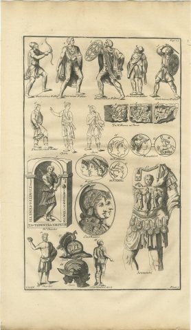 Barbarian Warriors of the Antonine Column, Helmets and Gems, 1722, view 2
