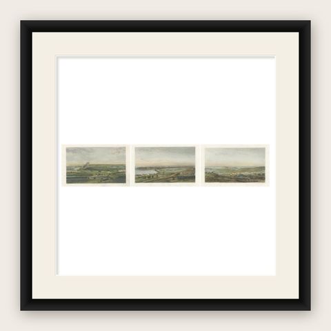 Napoleonic Battles Collection: Corunna, Gaeta and Another Engagement, 1860, shown framed