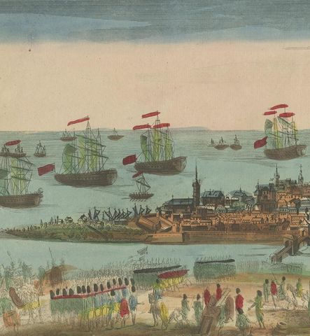 Antique Print of the Siege of Nice by Chereau, 'circa 1790', view 3