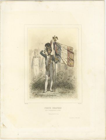 Napoleonic Foot Grenadiers, Chasseur, Grenadier, and Flag Bearer, 1859, view 3