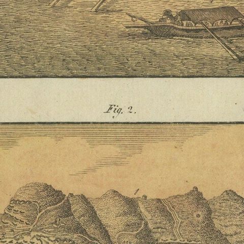 French Floating Batteries Bombarding Gibraltar During the Great Siege, 1782, close-up 4
