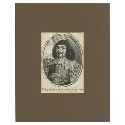 Antique Portrait of General Adrian Von Enckevort