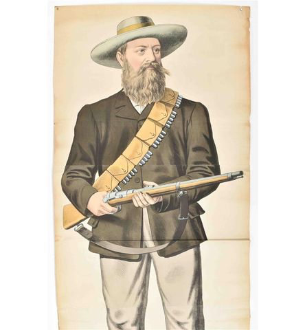 American Soldier in Regalia: A Turn-of-the-Century Chromolithographic Portrait, view 3