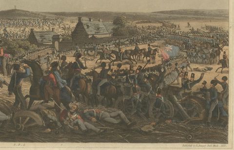 The Battle of Waterloo: The British Repel Napoleon’s Final Attack, June 18, 1815, close-up 1