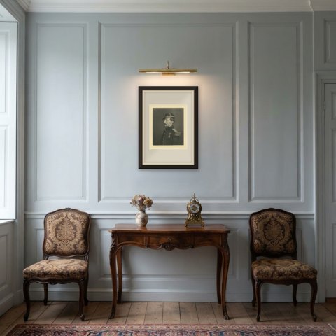 General Chanzy, Steel Engraving by E. Crickmore, Mackenzie, London, circa 1872, shown framed in a room