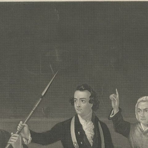 Antique Print of a Scene in American Revolution, The Spirit of '76. '1862', close-up 1