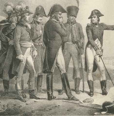 Siege of Toulon, Bonaparte's Artillery, Antique Madou Lithograph, 1827, close-up 3